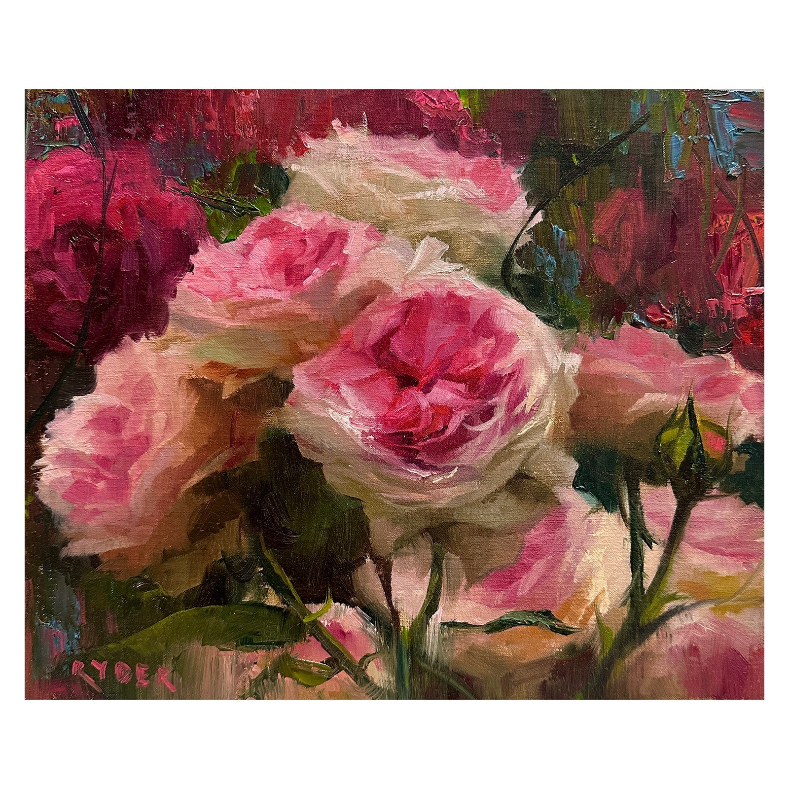 Matt Ryder Painting "Blue, Green & Pink" RAYMAR