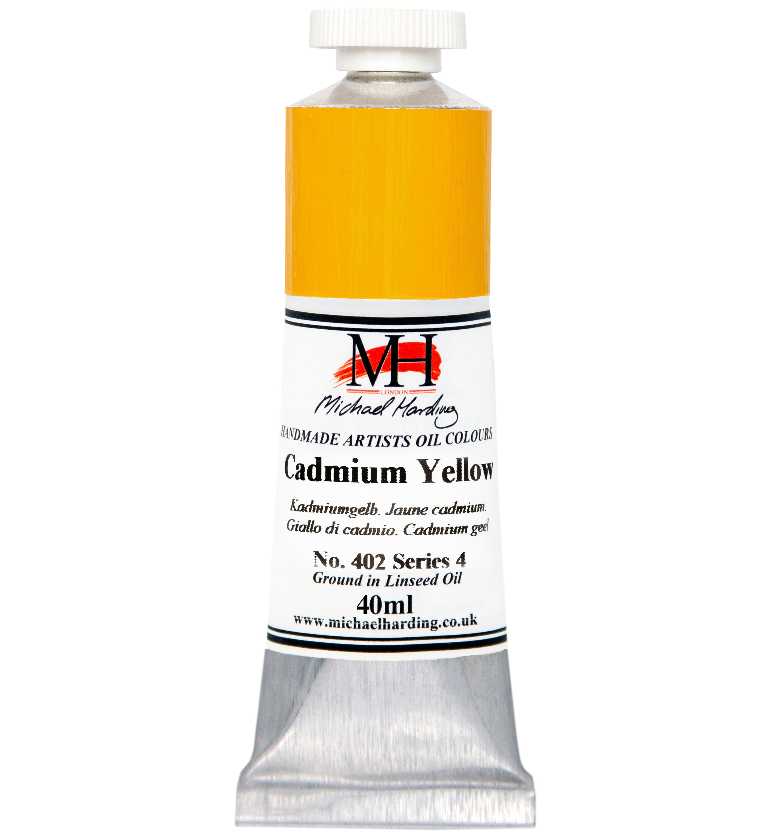 Michael Harding Oil Paint Cadmium Yellow 40ml Tube RAYMAR
