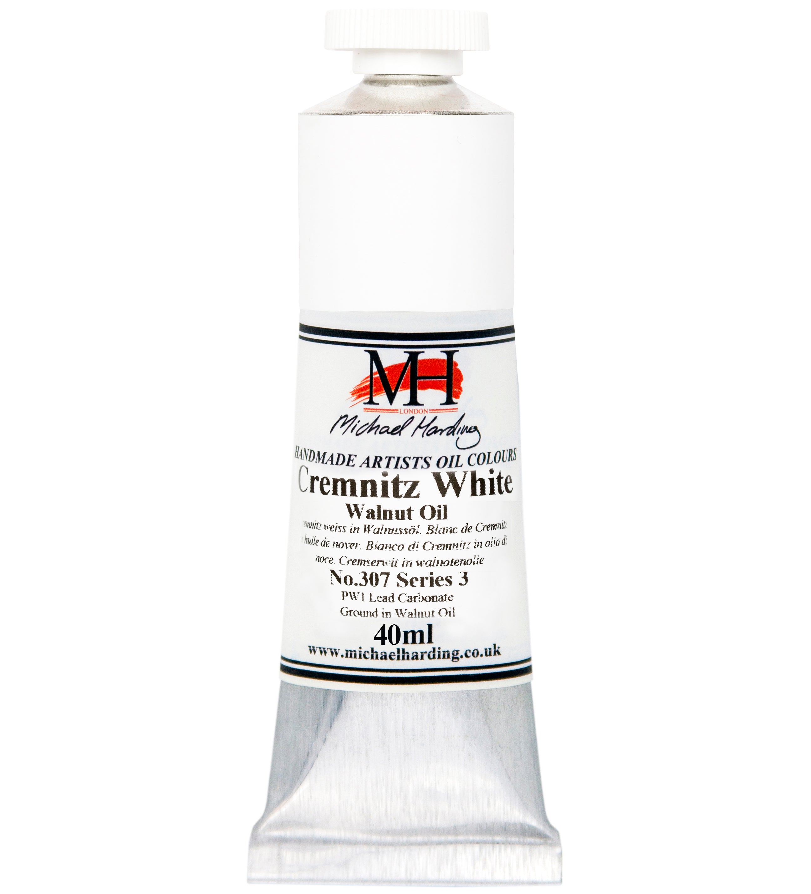 Michael Harding Oil Paint - Cremnitz White No. 2 - 40ml Tube – RAYMAR