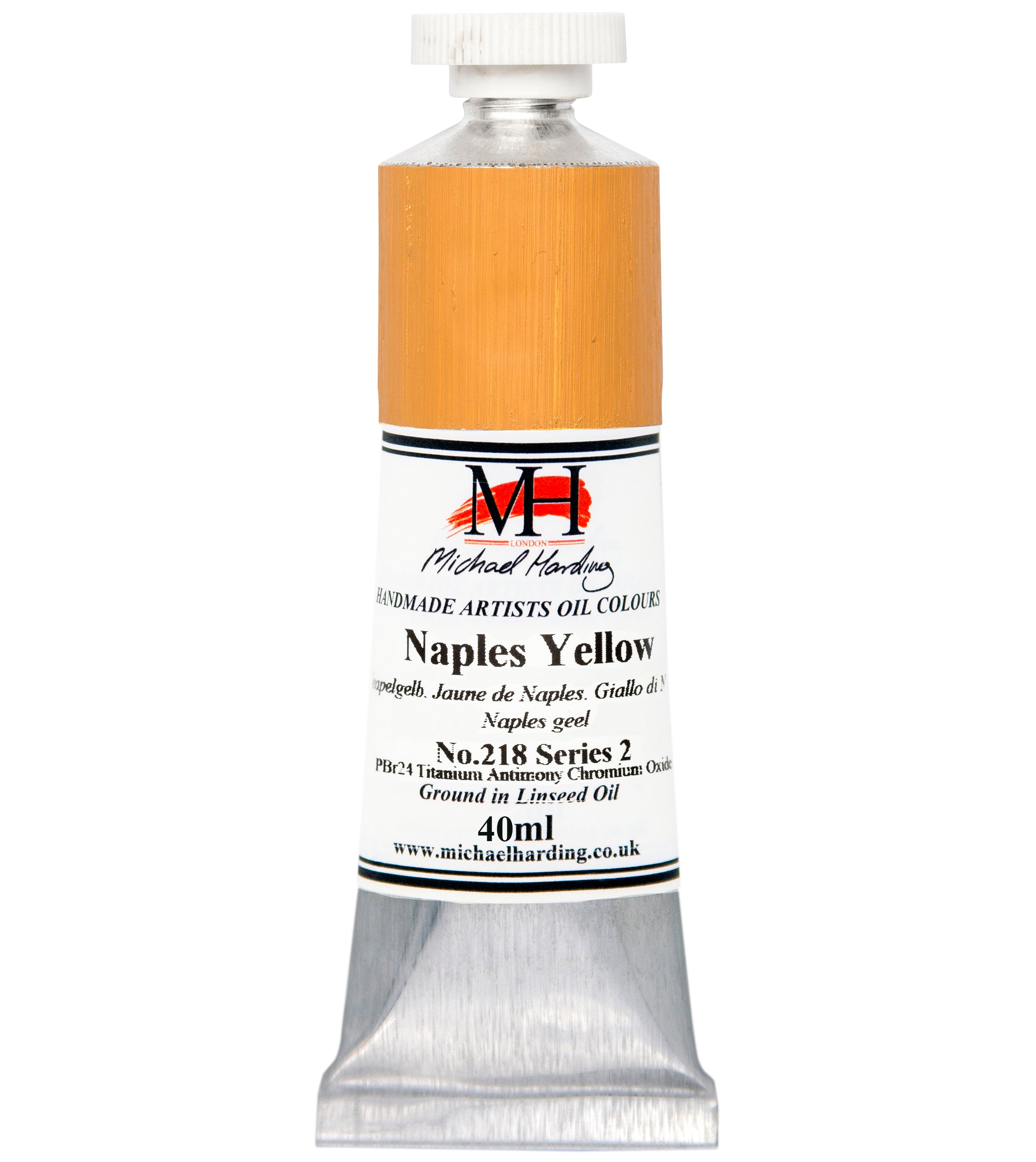 Michael Harding Oil Paint - Naples Yellow - 40ml Tube – RAYMAR