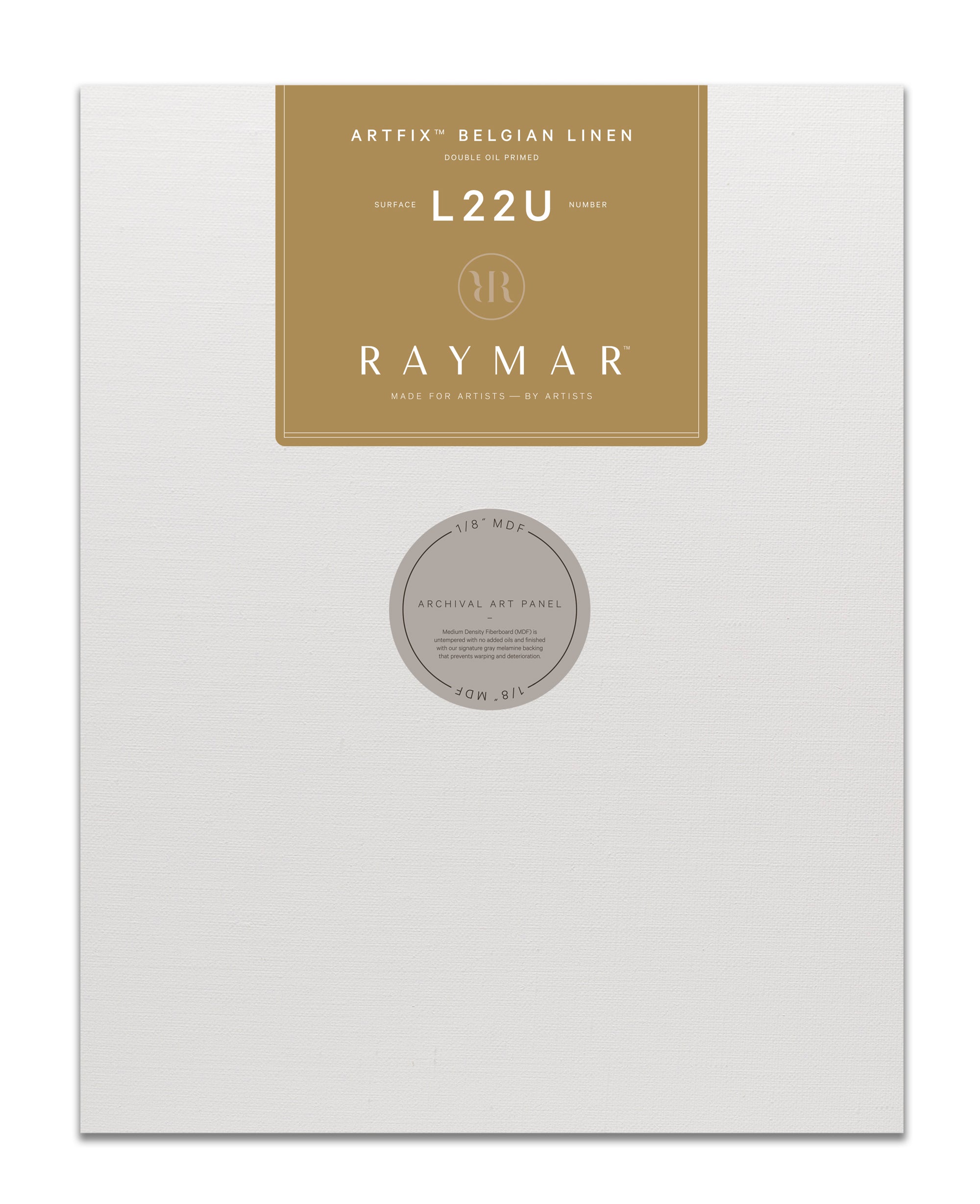 L22U Artfix Linen Panels 1/8" MDF RAYMAR