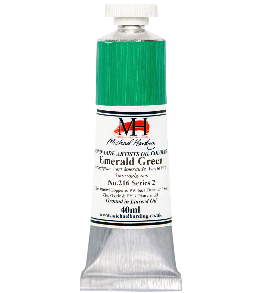 Michael Harding Oil Paint - Emerald Green - 40ml Tube – RAYMAR