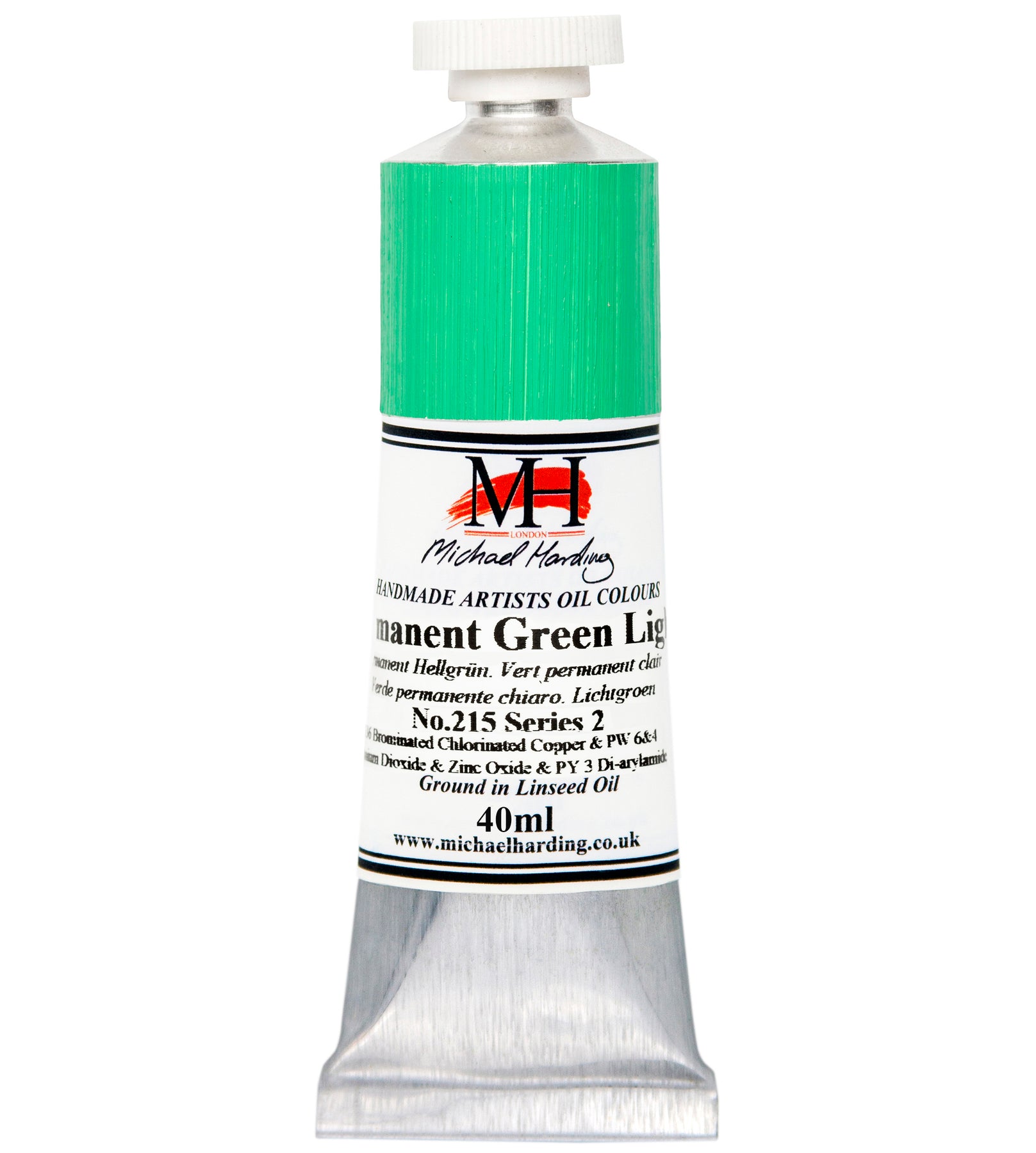 Michael Harding Oil Paint - Permanent Green Light - 40ml Tube – RAYMAR