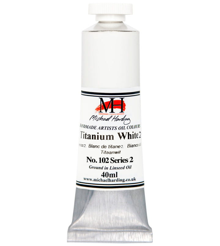 Michael Harding Oil Paint - Titanium White No. 2 - 40ml – RAYMAR